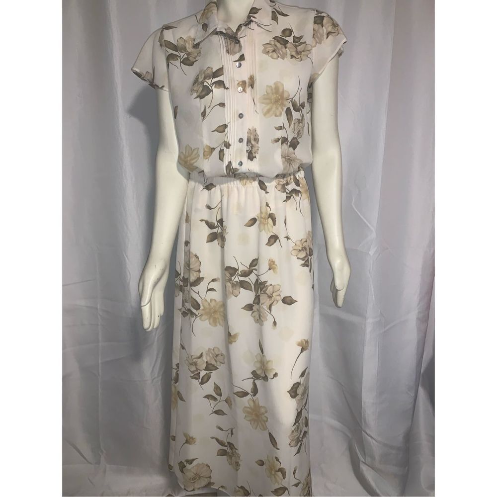 ‎Vintage Chiffon Floral Skirt Set Medium